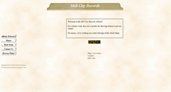 Desktop Screenshot of millcityrecords.com